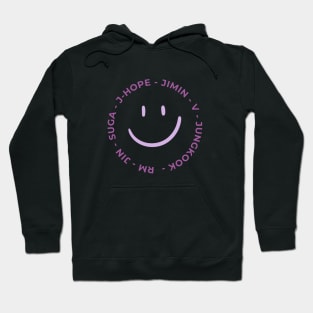 BTS Names - Happy Smile Face Hoodie